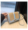 Small Woven Straw Crossbody Bag Summer Beach Purse
