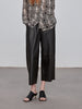 Women Leather Baggy Harem Pants