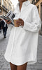 Plain White Extra Long Women's Shirt