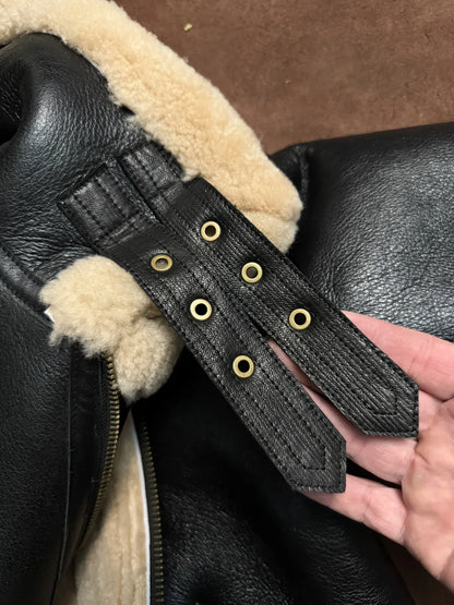 Men’s Shearling Aviator Leather Jacket