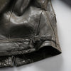 Men Leather Jacket Double Zip Bomber