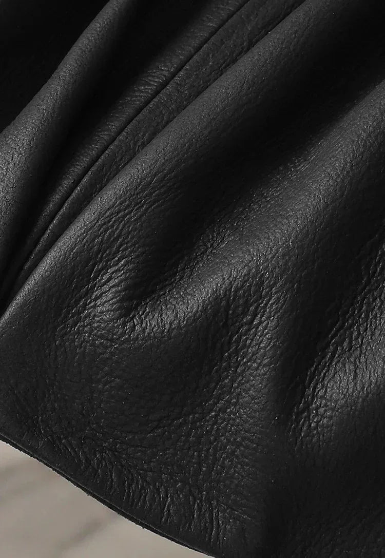 Women Real Soft Leather Zip Vest Office Vest