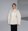Women Thick Woolen Coat with Semi-High Collar