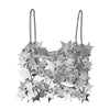 Reflective Star Sequin Chain Mesh Festival Top