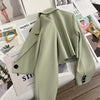 Short women blazer cropped suit jacket petite fit