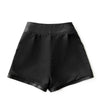 Women’s Leather High Waist Shorts Wide Leg