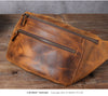 Men’s Crazy Horse Leather Chest Bag Waist Messenger