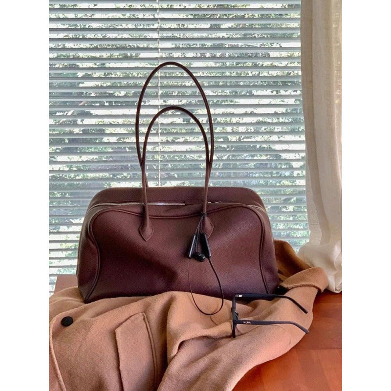 Brown Women’s Leather Shoulder Tote Bag