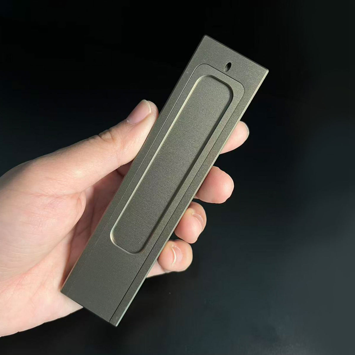 Incense Holder Box with Sliding Storage in Aluminum Alloy