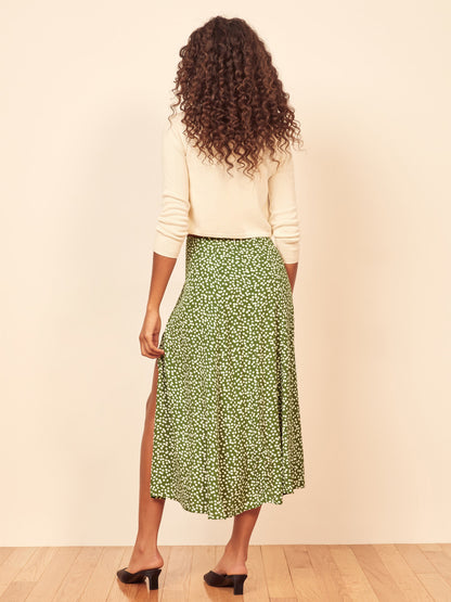petite bohemian split leg skirt
