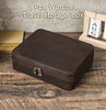 Men’s Leather 8 Slot Luxury Watch Box Travel Case Organizer