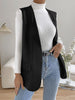 women's oversized v neck vest