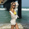 Beach sun protection shirt dress set