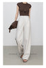 Casual Slacks with high waist summer drape