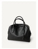 Leather Shoulder Bag Boston Briefcase Style Purse