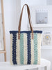 Large straw travel bags for women