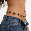 Women’s Brown Teardrop Resin Waist Chain