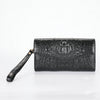 Women Crocodile Leather Wallet Long Clutch Purse