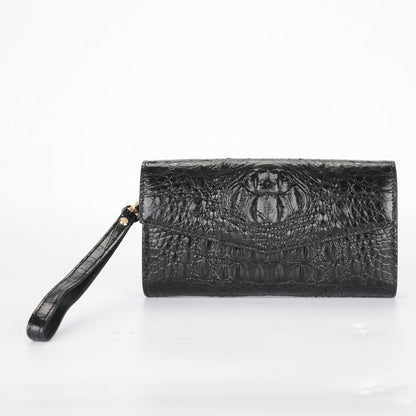 Women Crocodile Leather Wallet Long Clutch Purse