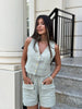 Women Sleeveless Tank Top And Shorts Set