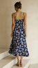 Sweet floral suspender maxi dress for women summer