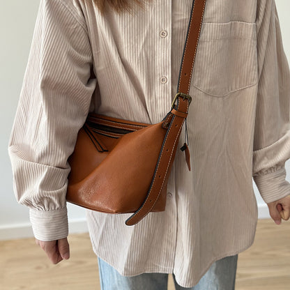 Genuine Leather Underarm Shoulder Bag for Women