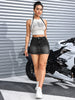 slim womens jean mini skirt