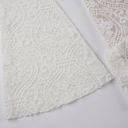 Boho off shoulder lace western mini dress