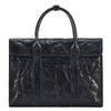 Leather Business Briefcase for Men with Trolley Sleeve