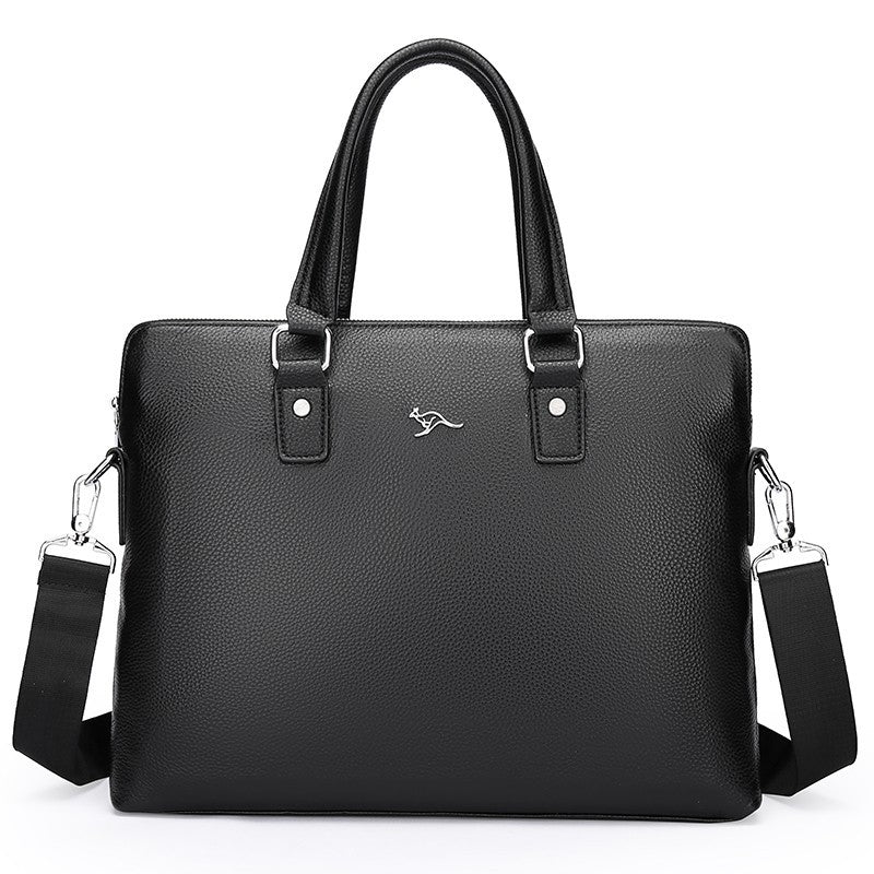 Genuine Leather Briefcase Bag Office Causal