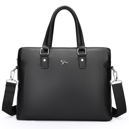 Genuine Leather Briefcase Bag Office Causal