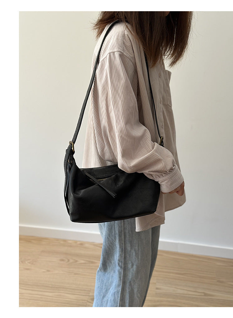 Genuine Leather Underarm Shoulder Bag for Women