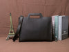 Dark Brown Leather Briefcase Bag