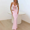 Blush pink mesh cutout bodycon maxi dress women