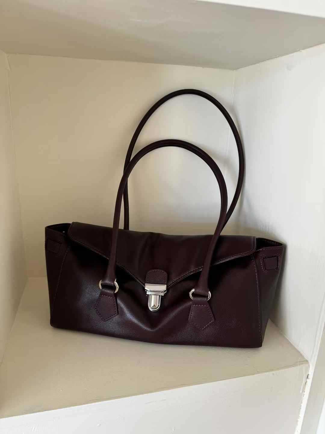 French Genuine Leather Women’s Shoulder Bag