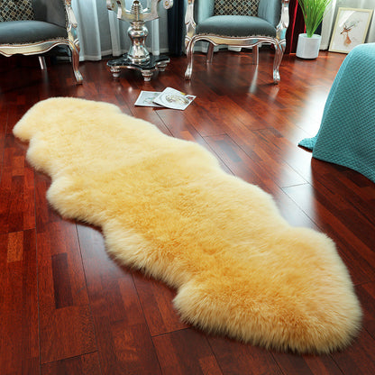 Genuine Sheepskin Throw for Sofa, Bedside and Living Room Decor 12