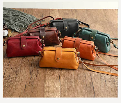 Leather Crossbody Bag for Women Small Shoulder Purse