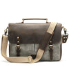 Canvas Briefcase Laptop Bag for Men with 14 Inch Sleeve 3