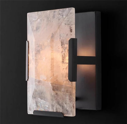 Modern Marble and Copper Wall Lamp Indoor Wall Sconce