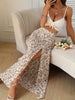 split thigh maxi skirts for women