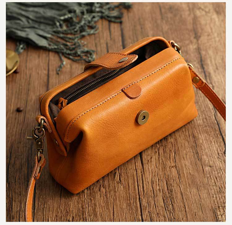 Leather Crossbody Bag for Women Small Shoulder Purse