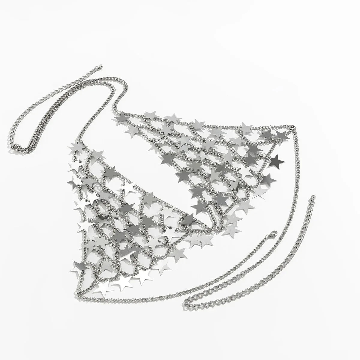 Metal Sequin Star Body Chain Festival Top