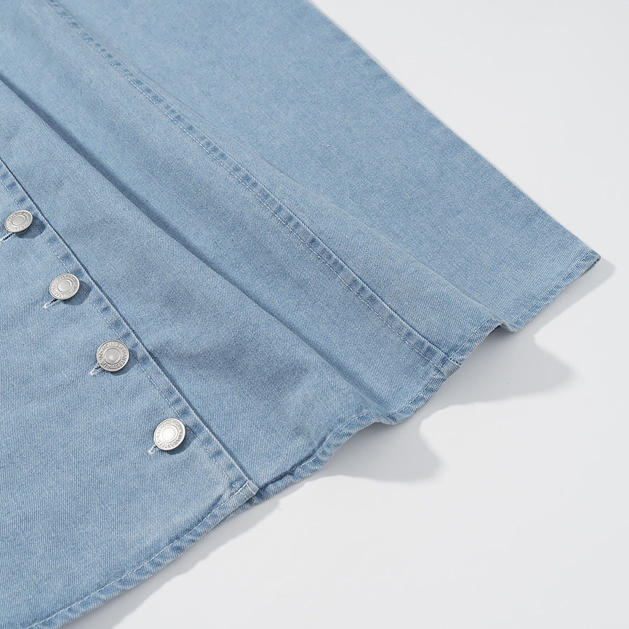 denim overalls dress for women