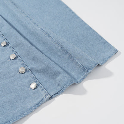 denim overalls dress for women