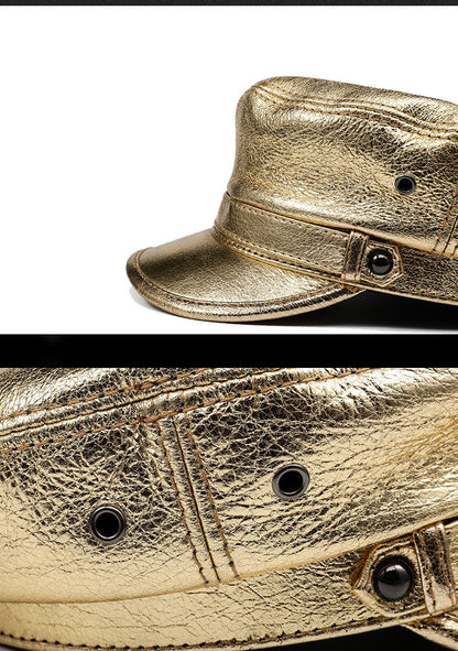 Women’s Genuine Leather Captain Hat