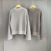 Hollow-Out Sequined 100% Cashmere Knit Sweater for Women