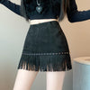 Fringe Mini Skirt Western Boho Rave Festival Style