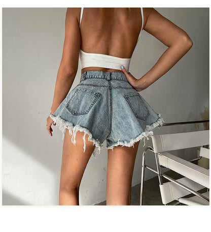 denim mini skirts women
