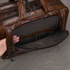Genuine Leather Office Laptop Bag for Men with Trolley Sleeve