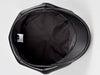 Women’s Genuine Leather Newsboy Cap with Short Brim